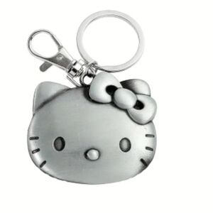 Hello Kitty Silvertone Keychain